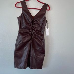 Leather dress